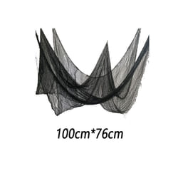 Creepy Cloth for Halloween Decoration Scary Party Scene Prop Horror House - 100cmx76cm black