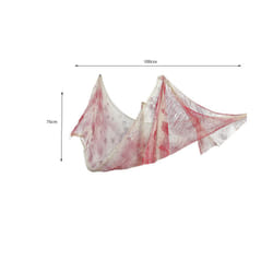 Creepy Cloth for Halloween Decoration Scary Party Scene Prop Horror House - 100cmx76cm white