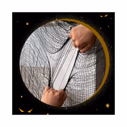 Creepy Cloth for Halloween Decoration Scary Party Scene Prop Horror House - 200cmx76cm black