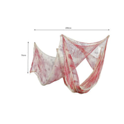 Creepy Cloth for Halloween Decoration Scary Party Scene Prop Horror House - 200cmx76cm white