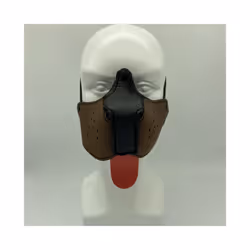 10 Colour Adjustable Fashion Cosplay Latex Rubber Padded Dog Fetish Mask - Blue