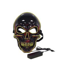 20 Colors Halloween LED Mask DJ Party Light Up Masks Glow In Dark Scary - 7