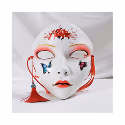 Halloween Cosplay Masks Flowers Beauty Cherry Mask for Adult Film Theme - 5