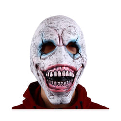 Halloween Demon Latex Mask Grinning Creepy Devil Masks Cosplay Horror - Demon White