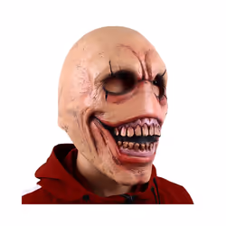 Halloween Demon Latex Mask Grinning Creepy Devil Masks Cosplay Horror - Demon White