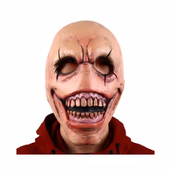 Halloween Demon Latex Mask Grinning Creepy Devil Masks Cosplay Horror - Demon Beige