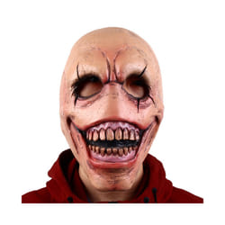 Halloween Demon Latex Mask Grinning Creepy Devil Masks Cosplay Horror - Demon Beige