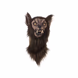 Scary Wolf Latex Mask Realistic and Fierce Werewolf Carnival Headgear - Wolf Head A