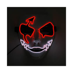 Neon Light LED Mask LED Halloween Scary Mask Cosplay Party Masque Masquerade - Multicolor 9