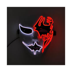 Neon Light LED Mask LED Halloween Scary Mask Cosplay Party Masque Masquerade - Multicolor 6