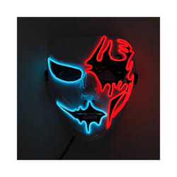 Neon Light LED Mask LED Halloween Scary Mask Cosplay Party Masque Masquerade - Multicolor 4