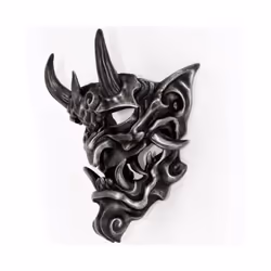 Hannya Oni Prajna Mask Chiwu Prajna Mask Halloween Mask Buddhist Horror - Gray