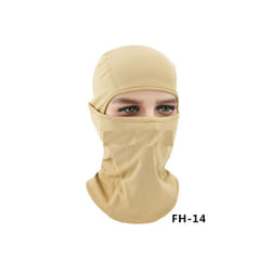 Windproof Breathable Good Quality Full Face Ski Mask Mesh Fabric Balaclava - One Size, khaki
