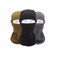 Windproof Breathable Good Quality Full Face Ski Mask Mesh Fabric Balaclava - One Size, Orange