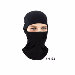 Windproof Breathable Good Quality Full Face Ski Mask Mesh Fabric Balaclava - One Size, Orange