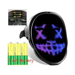 Bluetooth Led Lights Up Party Mask Halloween Christmas Diy Picture Editing - 3 AA Battery style