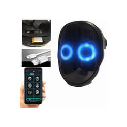 Bluetooth Led Lights Up Party Mask Halloween Christmas Diy Picture Editing - USB Lithium battery