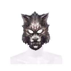 Silica Gel Halloween Dragon Mask 3D Animal Dragon Mask Halloween Carnival - polyurethane H