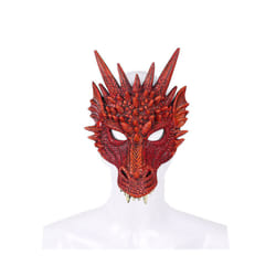 Silica Gel Halloween Dragon Mask 3D Animal Dragon Mask Halloween Carnival - polyurethane B