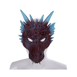 Silica Gel Halloween Dragon Mask 3D Animal Dragon Mask Halloween Carnival - polyurethane E
