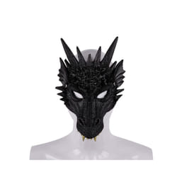 Silica Gel Halloween Dragon Mask 3D Animal Dragon Mask Halloween Carnival - polyurethane A