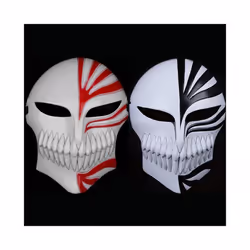 Hot Cartoon Death Ichigo Kurosaki Bleach Mask Christmas Dance Masquerade - Black
