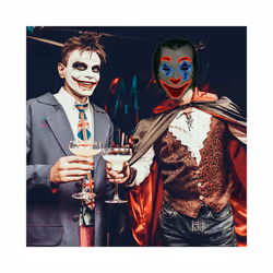 Halloween Masquerade Mask party  cosplay snicker joker glowing LED bat - Type 1