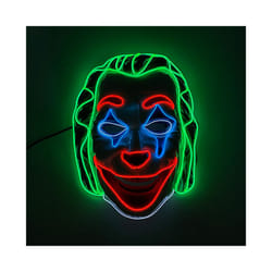 Halloween Masquerade Mask party  cosplay snicker joker glowing LED bat - Type 2