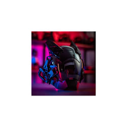 PROJECT Cyberpunk Cosplay Hellboy Retaliation Shinobi Horns mask Black - Without LED Light