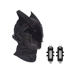 PROJECT Cyberpunk Cosplay Hellboy Retaliation Shinobi Horns mask Black - White