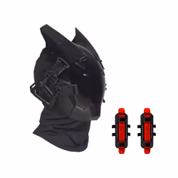 PROJECT Cyberpunk Cosplay Hellboy Retaliation Shinobi Horns mask Black - Blue