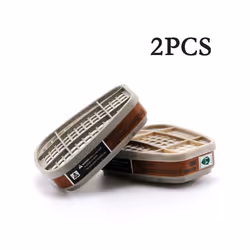 Chemical Mask 6800 7 in 1 Gas Mask Dustproof Respirator Paint Pesticide - 2pcs 6001CN
