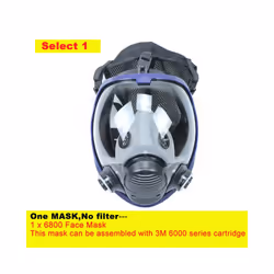Chemical Mask 6800 7 in 1 Gas Mask Dustproof Respirator Paint Pesticide - only mask no filter