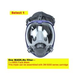 Chemical Mask 6800 7 in 1 Gas Mask Dustproof Respirator Paint Pesticide - only mask no filter