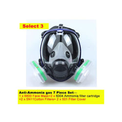 Chemical Mask 6800 7 in 1 Gas Mask Dustproof Respirator Paint Pesticide - Ammonia 7 piece set