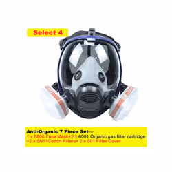 Chemical Mask 6800 7 in 1 Gas Mask Dustproof Respirator Paint Pesticide - Organic 7 piece set