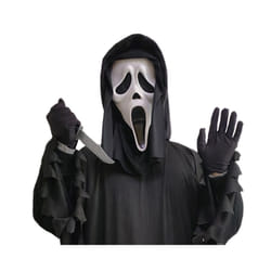 Adult Ghost Face Mask Scream Men's Horror Robe Costume Knife Glove Scary - Whole Set No 1