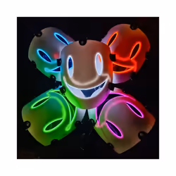 Japanese  Anime cosplay High-Rise Invasion Cosplay Mask Neon Luminous - Mask With Light  8