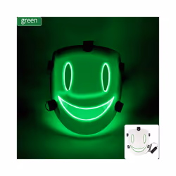 Japanese  Anime cosplay High-Rise Invasion Cosplay Mask Neon Luminous - Mask With Light  4