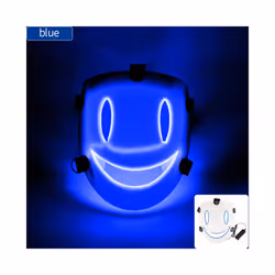 Japanese  Anime cosplay High-Rise Invasion Cosplay Mask Neon Luminous - Mask With Light  1