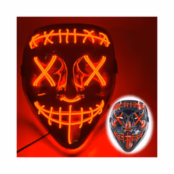 Halloween Luminous LED Mask Purge Masks Election Mascara Costume Mask - style 1