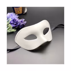 14 Styles Halloween Mask Half Face Adult Party Gentleman Masquerade Christmas - Black