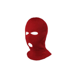 Unisex Outdoor Cycling Ski Full Face Mask 3 Hole Army CS Sport Tactical - DARK RED