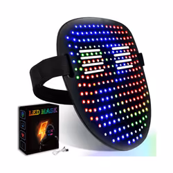 Bluetooth LED Mask Full-Color Face-Changing Glowing Mask APP Control DIY - no app control