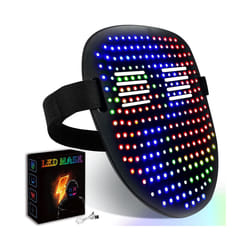 Bluetooth LED Mask Full-Color Face-Changing Glowing Mask APP Control DIY - no app control