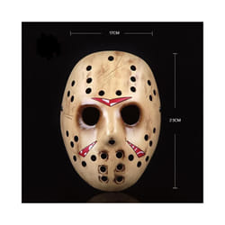 High-Grade Horror Resin Mask Freddy Jason Masquerade Halloween Party Cosplay - Yellow