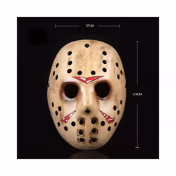High-Grade Horror Resin Mask Freddy Jason Masquerade Halloween Party Cosplay - Yellow