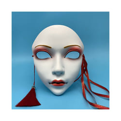Animistic Beautiful Women Mask Halloween Cosplay Face Cover Adult Full - 1