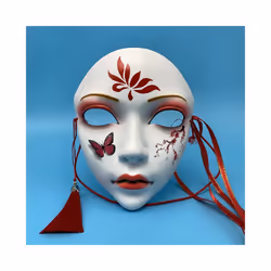 Animistic Beautiful Women Mask Halloween Cosplay Face Cover Adult Full - 3