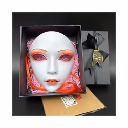 Animistic Beautiful Women Mask Halloween Cosplay Face Cover Adult Full - 6